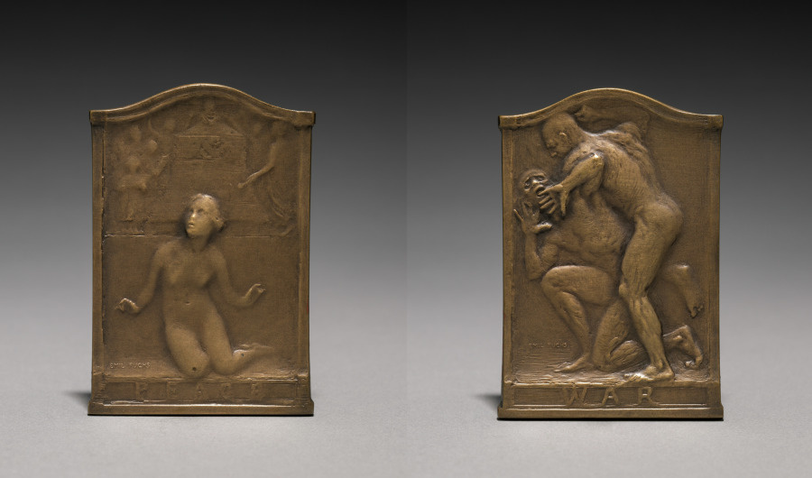 Medal: Commemorates the Signing of Peace, No. 40, 1918 (Cleveland Museum of Art 1919.594)