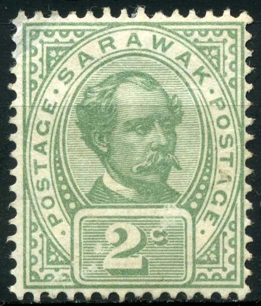 Sir Charles J. Brooke — Inscription "POSTAGE" issue, Sarawak, 1899–1908
