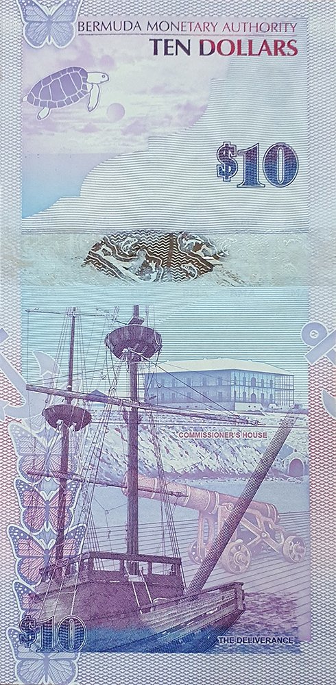 Reverse of 10 Dollars (2009), Pick 59