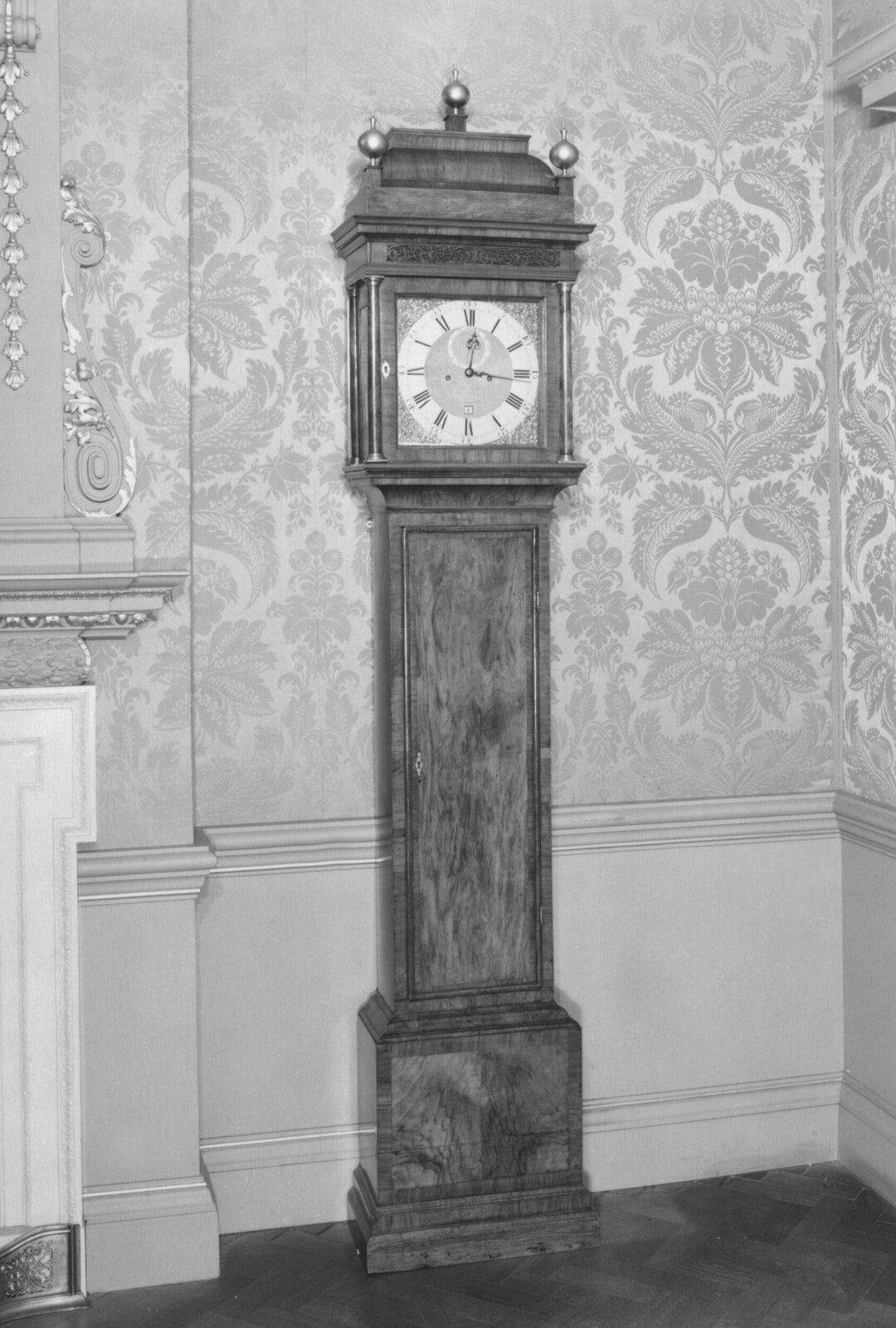 Clock, long case, Benjamin Gray and Just Vulliamy, London, 1730 — museum object W.65:1 to 6-1929