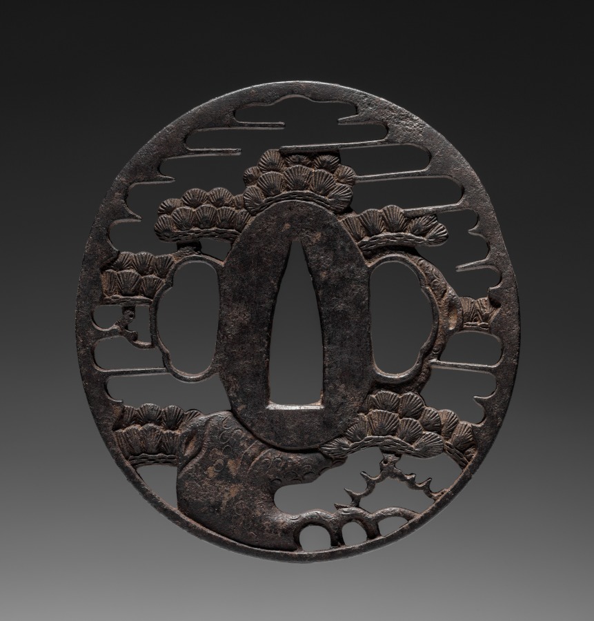 Additional museum view 2 of Sword Guard (accession 1919.493).