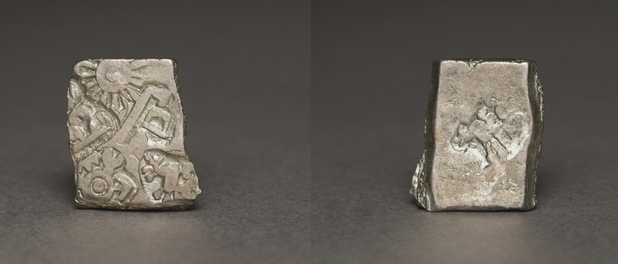 Punch-Marked Coin, 400–300 BCE (Cleveland Museum of Art 1967.242)
