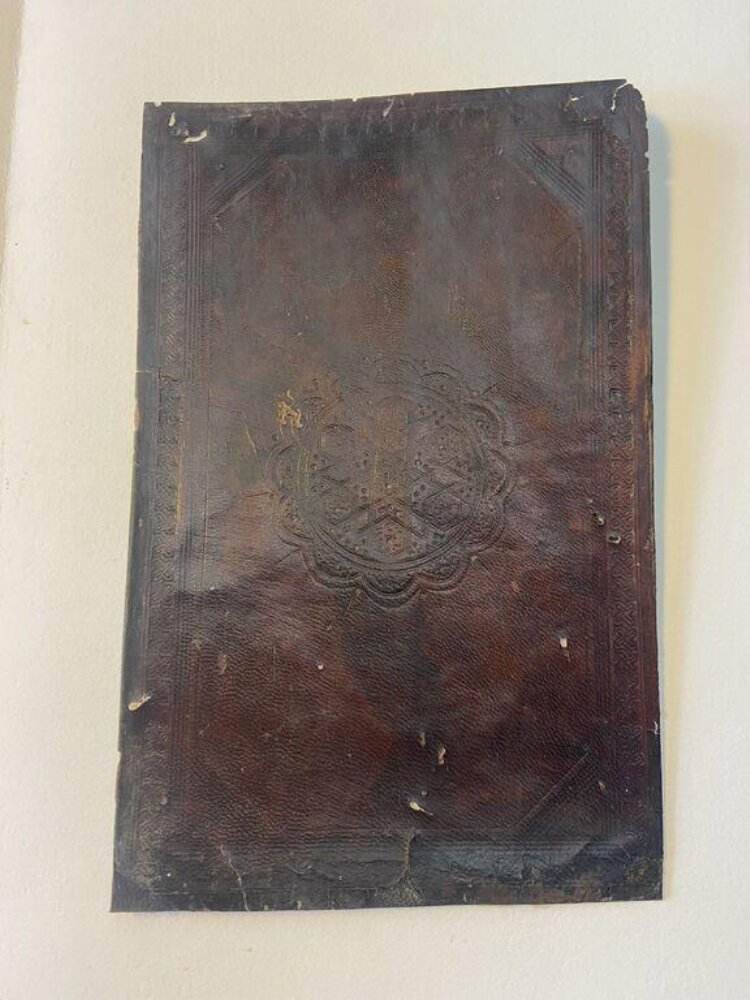 Bookbinding — Detached binding cover, Egypt, 14th century