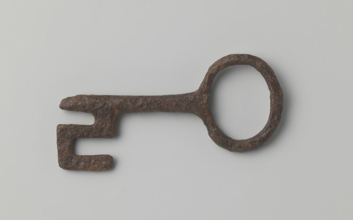 Iron key, c. 1300 - c. 1400