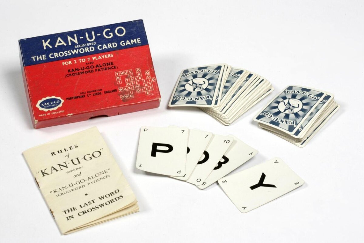 Card game — Kan-U-Go, The Crossword Card Game, England, 1934