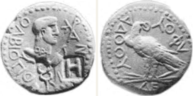 Olbia, bronze coin — Eagle standing left on thunderbolt (CN type 23771)