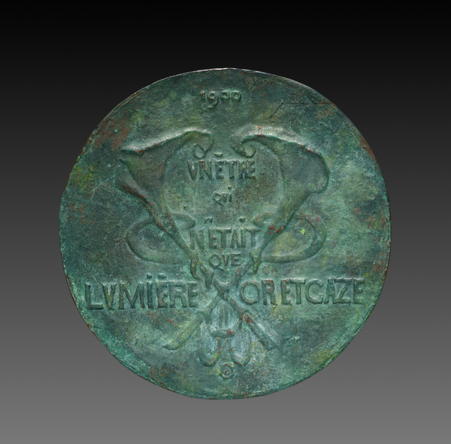 Medal: Loïe Fuller (obverse), 1900 (Cleveland Museum of Art 1978.121.a)