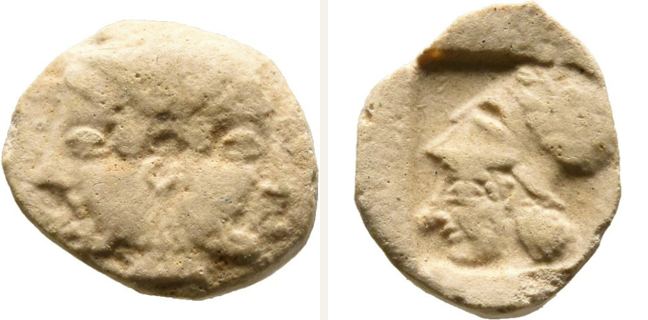 Lampsakos, Obol — Head of Athena (CN type 20535)