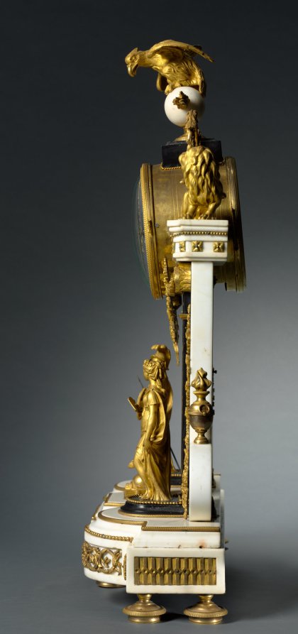 Additional museum view 2 of Mantel Clock (accession 2011.204).