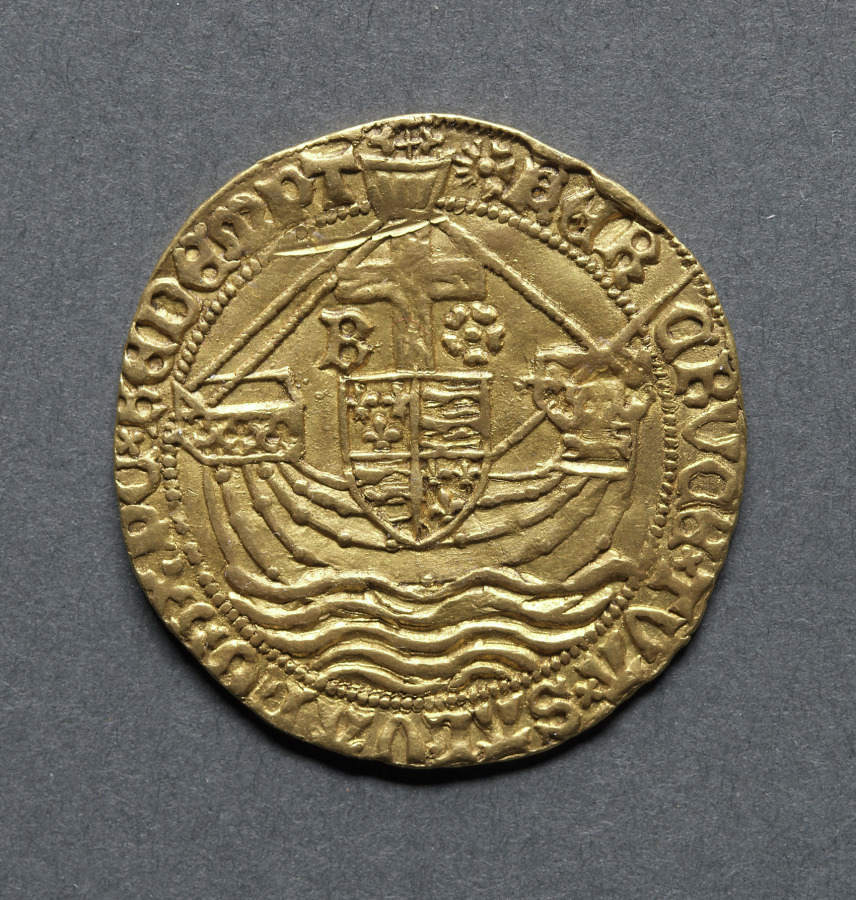 Angel: Ship with Shield of Arms and Cross (reverse), 1483–1485 (Cleveland Museum of Art 1969.168.b)