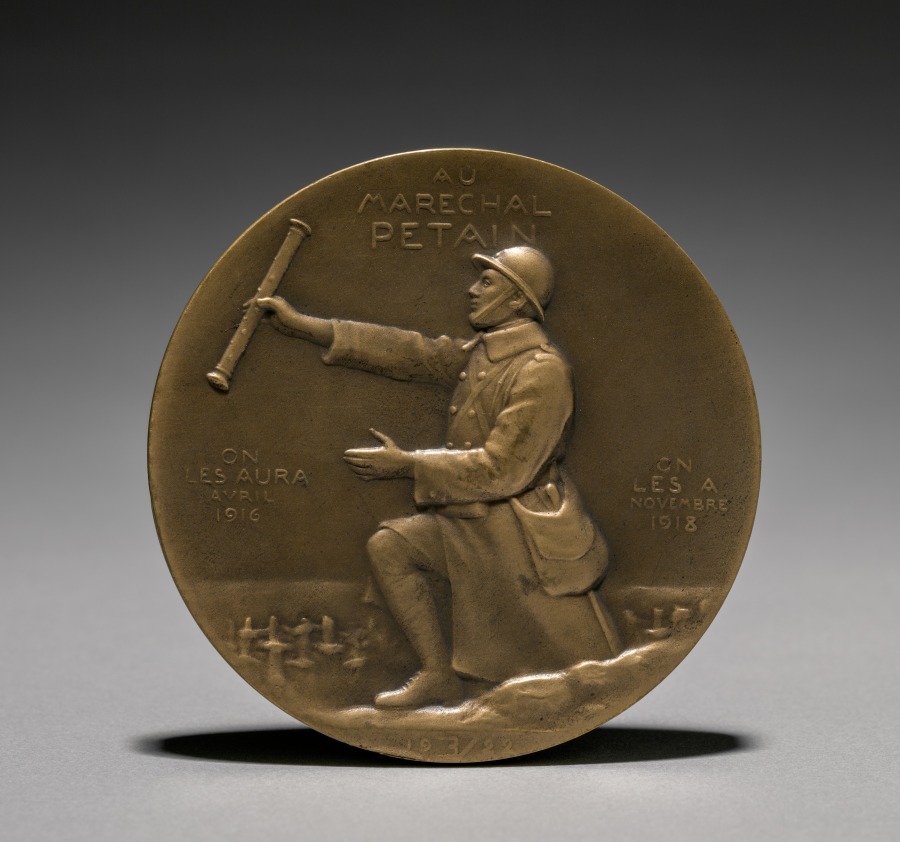 Petain Medal (reverse), 1922 (Cleveland Museum of Art 1923.418.b)