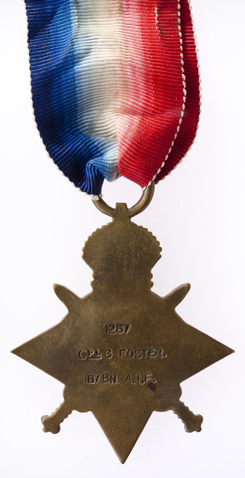 Medal, 1914-1915 Star, Great Britain, 1918 — museum object NU 44422