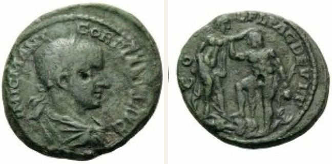 Deultum, Gordian III., 4 unit — Perseus and Andromeda (CN type 1113)