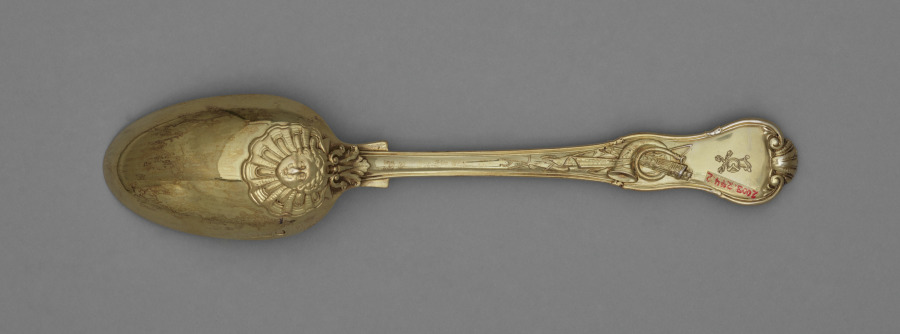 Dessert Spoon with Hunt Scenes (Cleveland Museum of Art 2003.244.2)