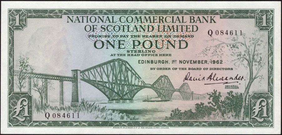 Obverse of 1 Pound (1961–1967), Pick 269