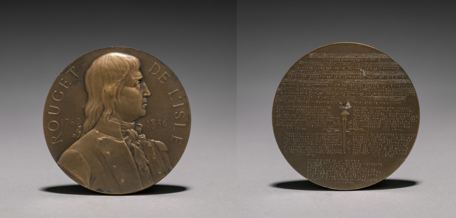 Medal of Claude Joseph Rouget de L'Isle (1760-1836), 1911 (Cleveland Museum of Art 1919.99)