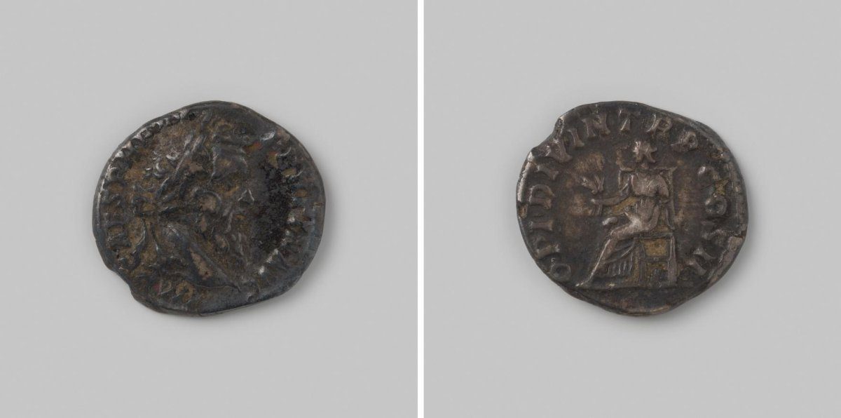 Denarius uit het Romeinse Keizerrijk van Pertinax, 193