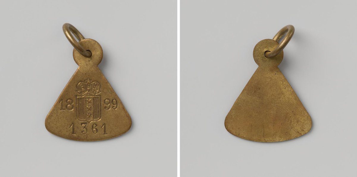 City of Amsterdam, lead token with no. 1361