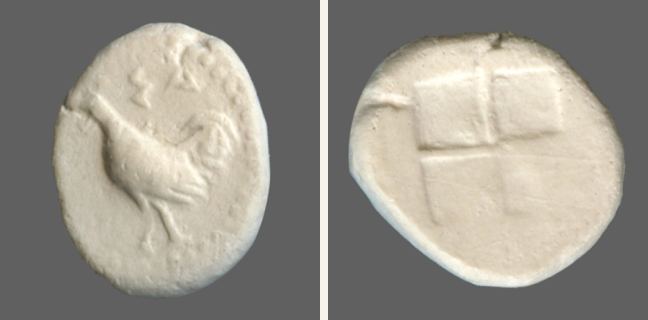 Selymbria, Tetrobol — Quadripartite incuse square (CN type 304)