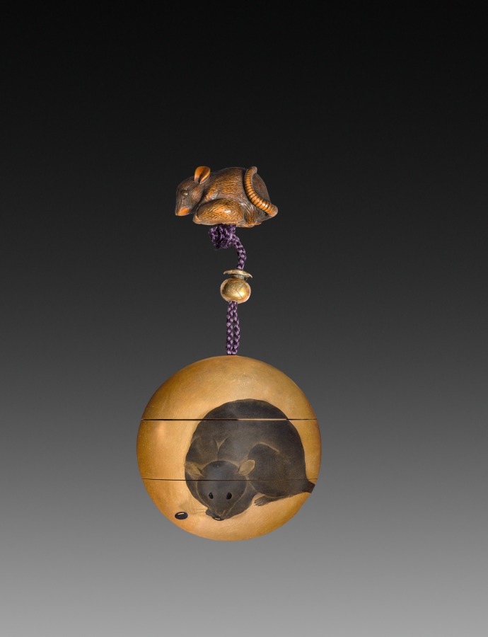 Inro (Case) with Mice and Beans, late 1800s (Cleveland Museum of Art 1916.885)