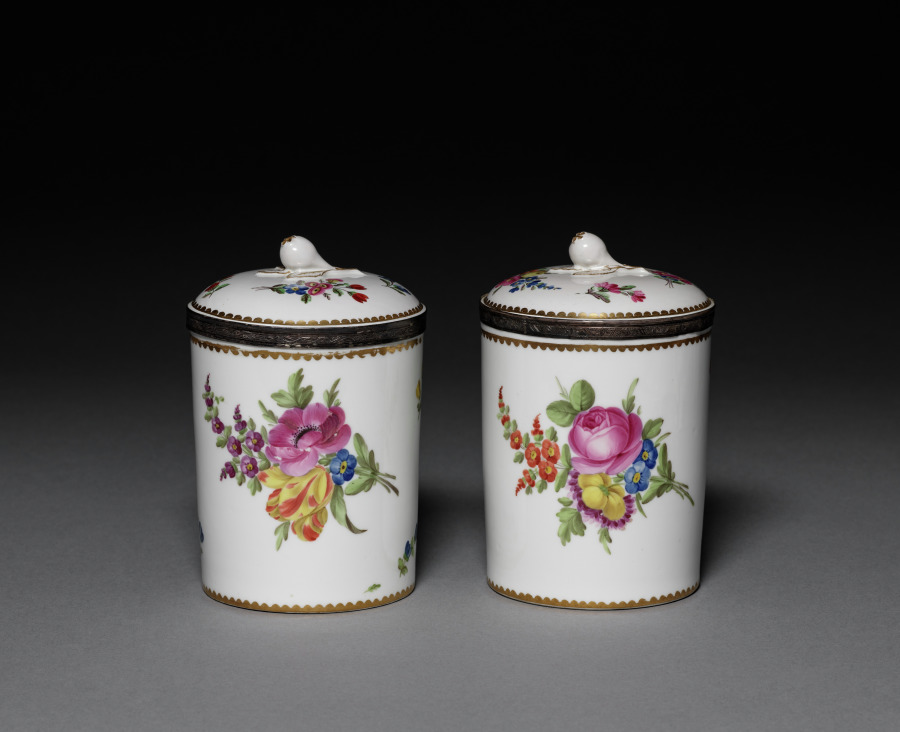 Pair of Covered Jars (Pots de tabac), France, c. 1779–89