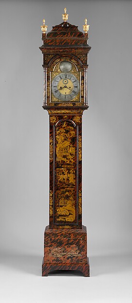 Additional museum view 3 of Tall Clock (accession 1985.341).