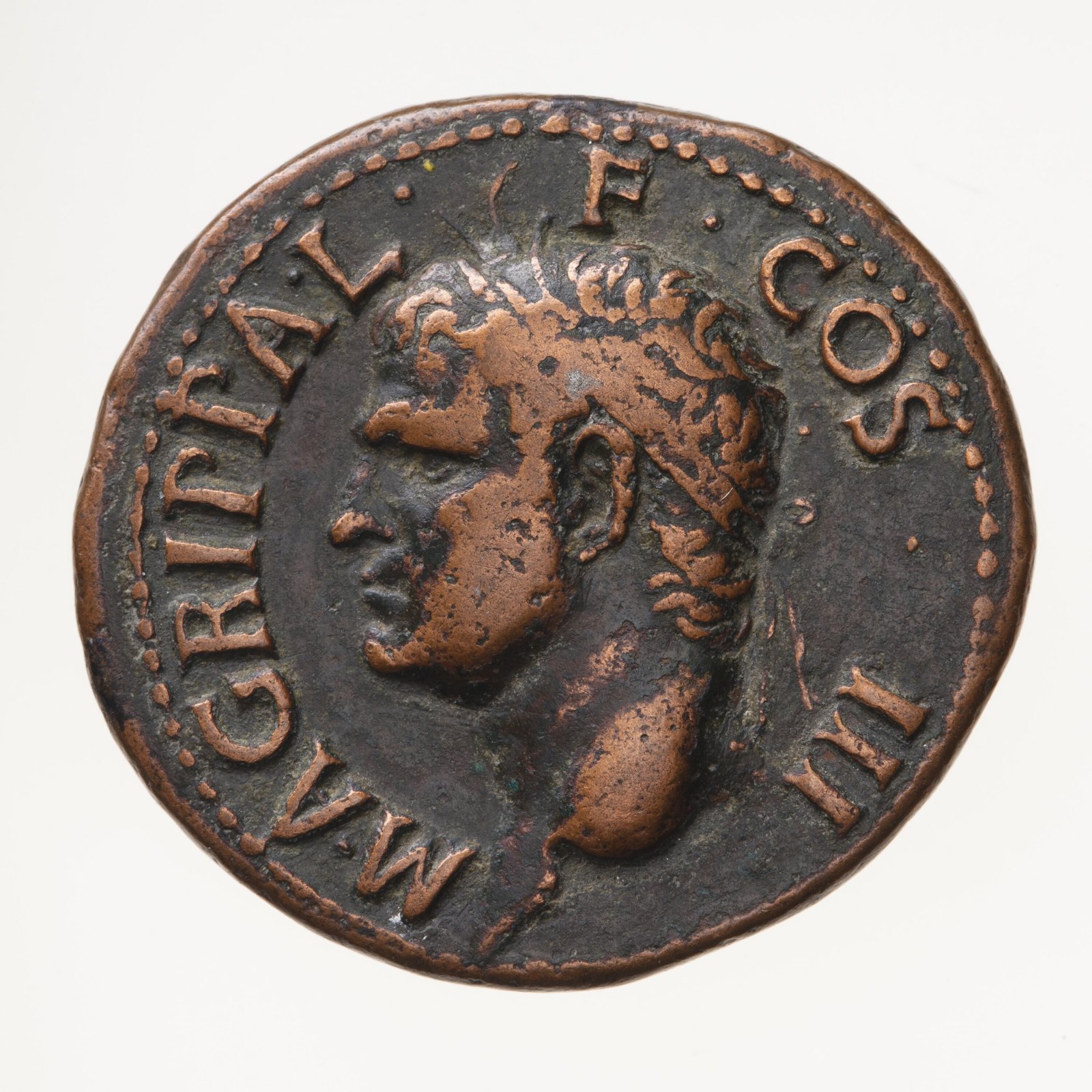 Coin, As, Emperor Gaius, Rome, 37-41 AD — museum object NU 22538