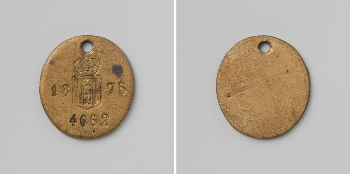 City of Amsterdam, lead token with no. 4662