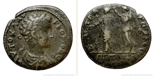 Attaea, Marc Aurel, bronze coin — To left (CN type 17917)