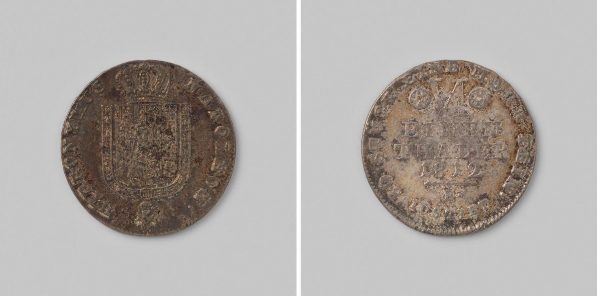 Koninkrijk Westfalen, Jérome Napoléon, 1/6 Taler, 1812 B
