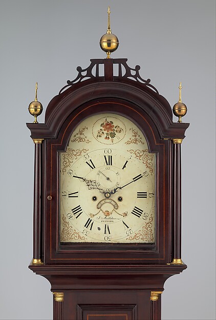 Additional museum view 4 of Tall Clock (accession 1986.82).