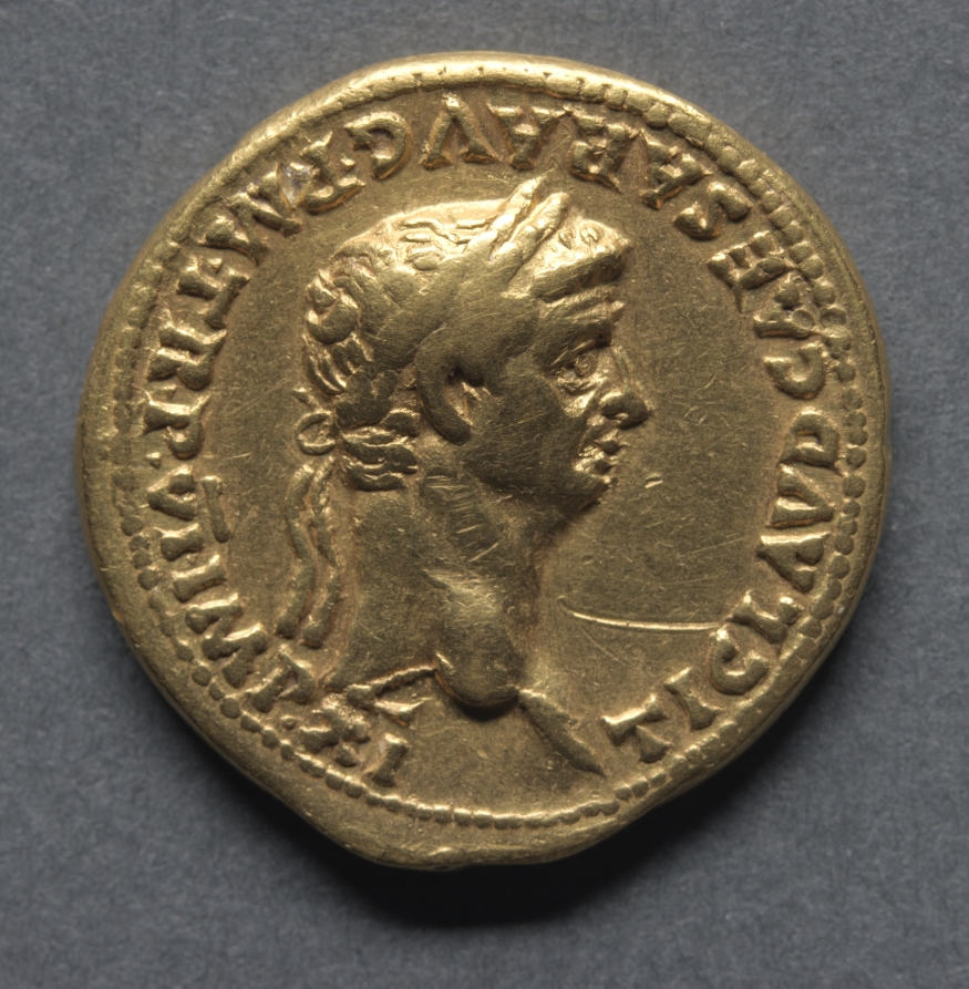 Aureus: Bust of Claudius I (obverse), 47–48 CE (Cleveland Museum of Art 1969.158.a)