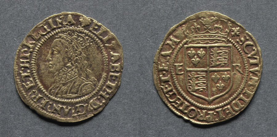 Halfcrown: Elizabeth I (obverse); Crowned Shield of Arms (reverse), 1560–61 (Cleveland Museum of Art 1969.182)