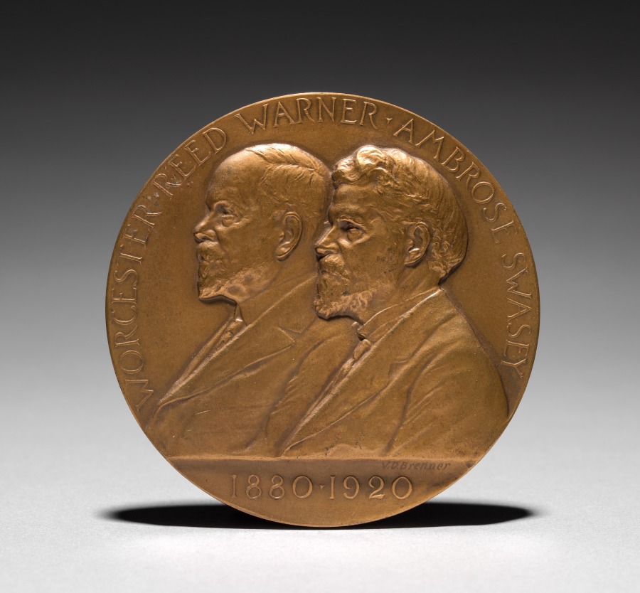 Medal Commemorating the 40th Anniversary of the Warner and Swasey Company (obverse), 1920 (Cleveland Museum of Art 1920.272.a)