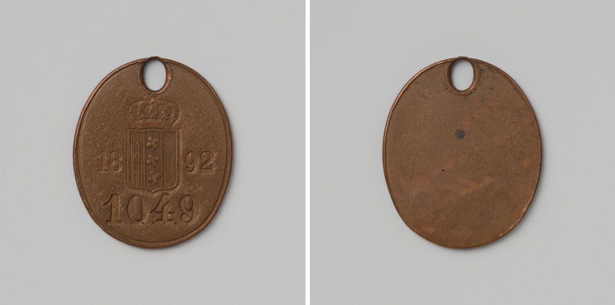 City of Amsterdam, lead token with no. 1049