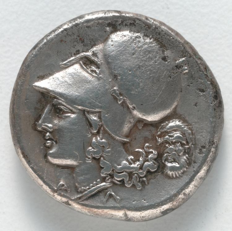 Stater: Head of Athena (reverse), c. 350–338 BCE (Cleveland Museum of Art 1916.984.b)