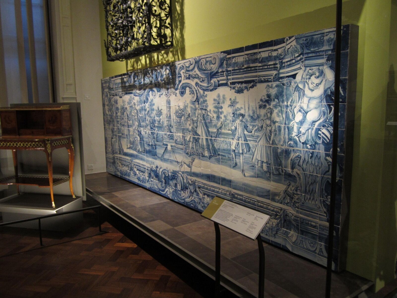 Tile panel, tin-glazed earthenware, Lisbon, ca. 1720-1730 — museum object C.48-1973