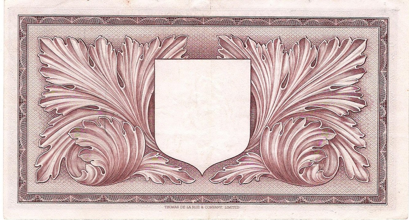 Reverse of 1 Pound (1951), Pick 22