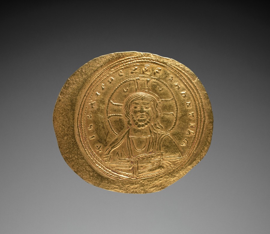 Nomisma with Constantine IX Monomachus (obverse), 1042–1055 (Cleveland Museum of Art 1968.63.a)