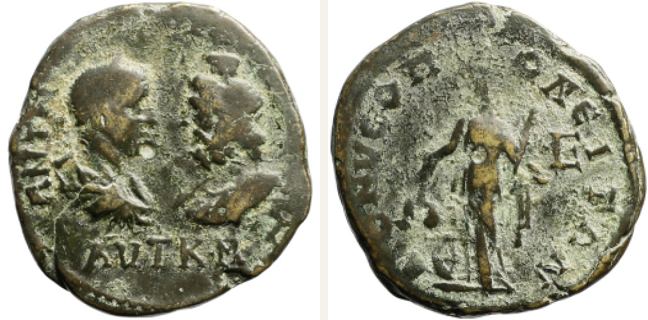 Dionysopolis, Gordian III., bronze coin — Nemesis-Aequitas standing left (CN type 16180)