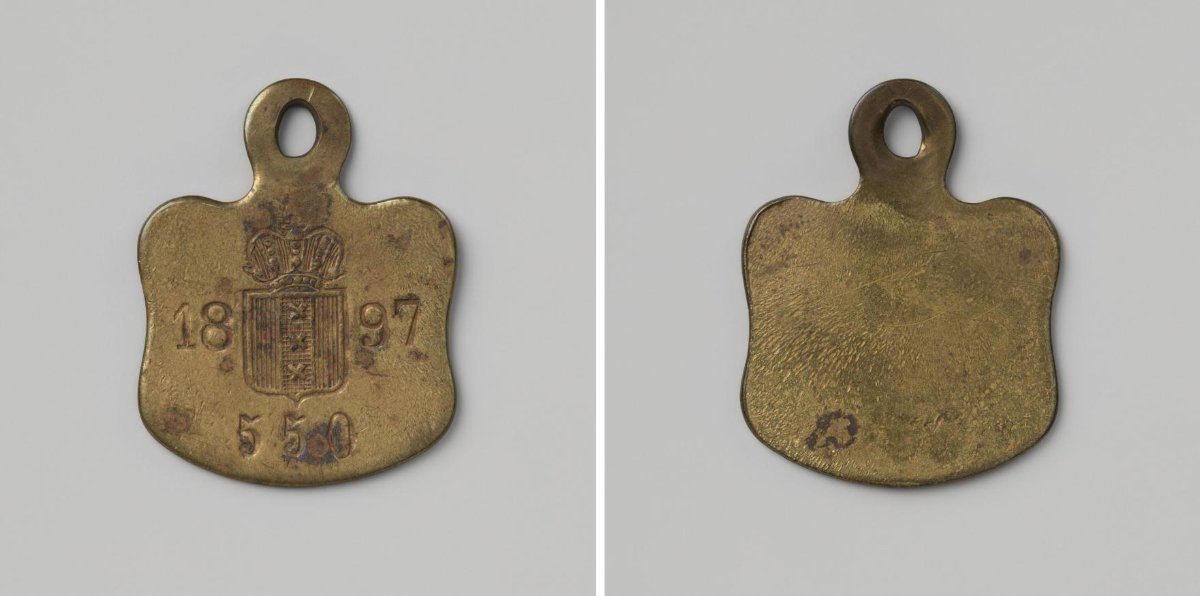 City of Amsterdam, lead token with no. 550