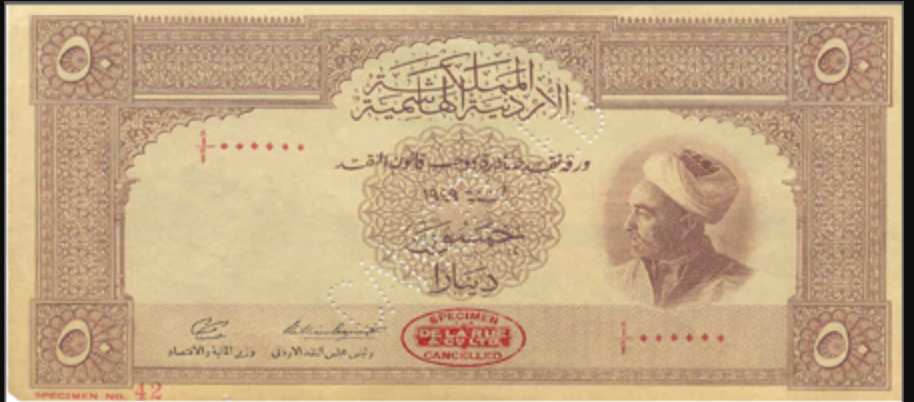 Jordanian dinar banknotes
