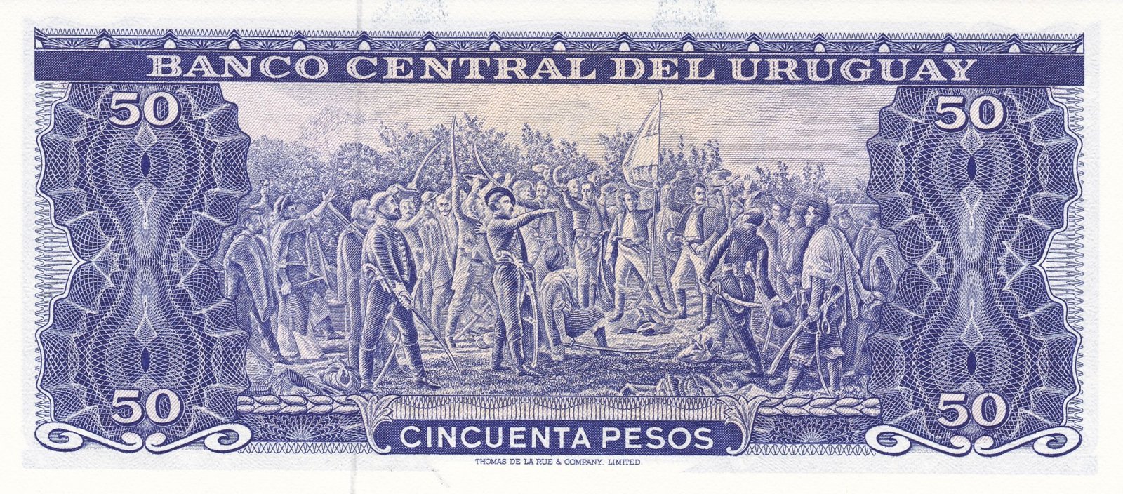 Reverse of 50 Pesos (1967), Pick 46