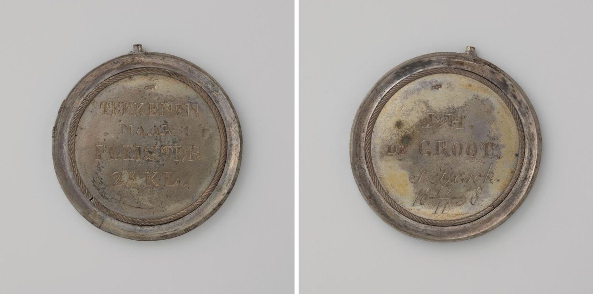Academy of 's-Hertogenbosch, medal awarded to J.H. de Groot, for drawing from plaster casts
