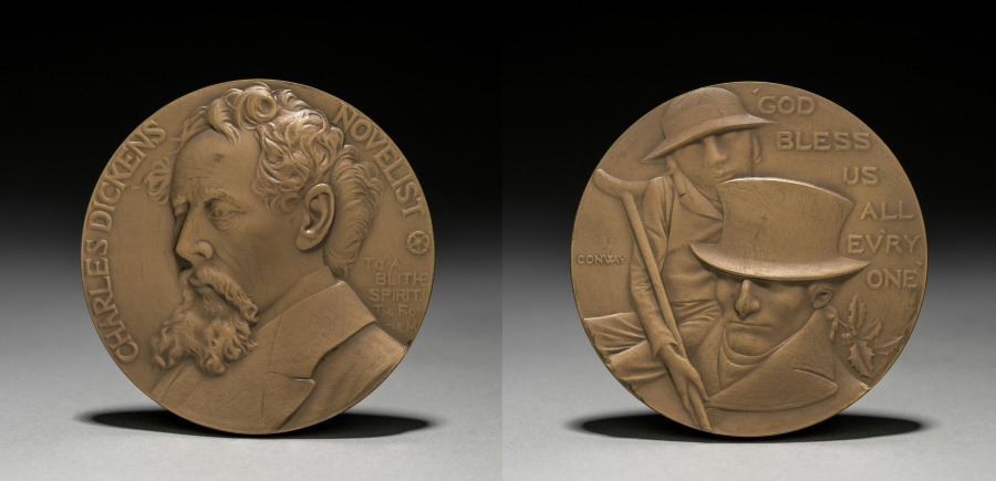 Medal: Charles Dickens, 1912 (Cleveland Museum of Art 1940.1230)