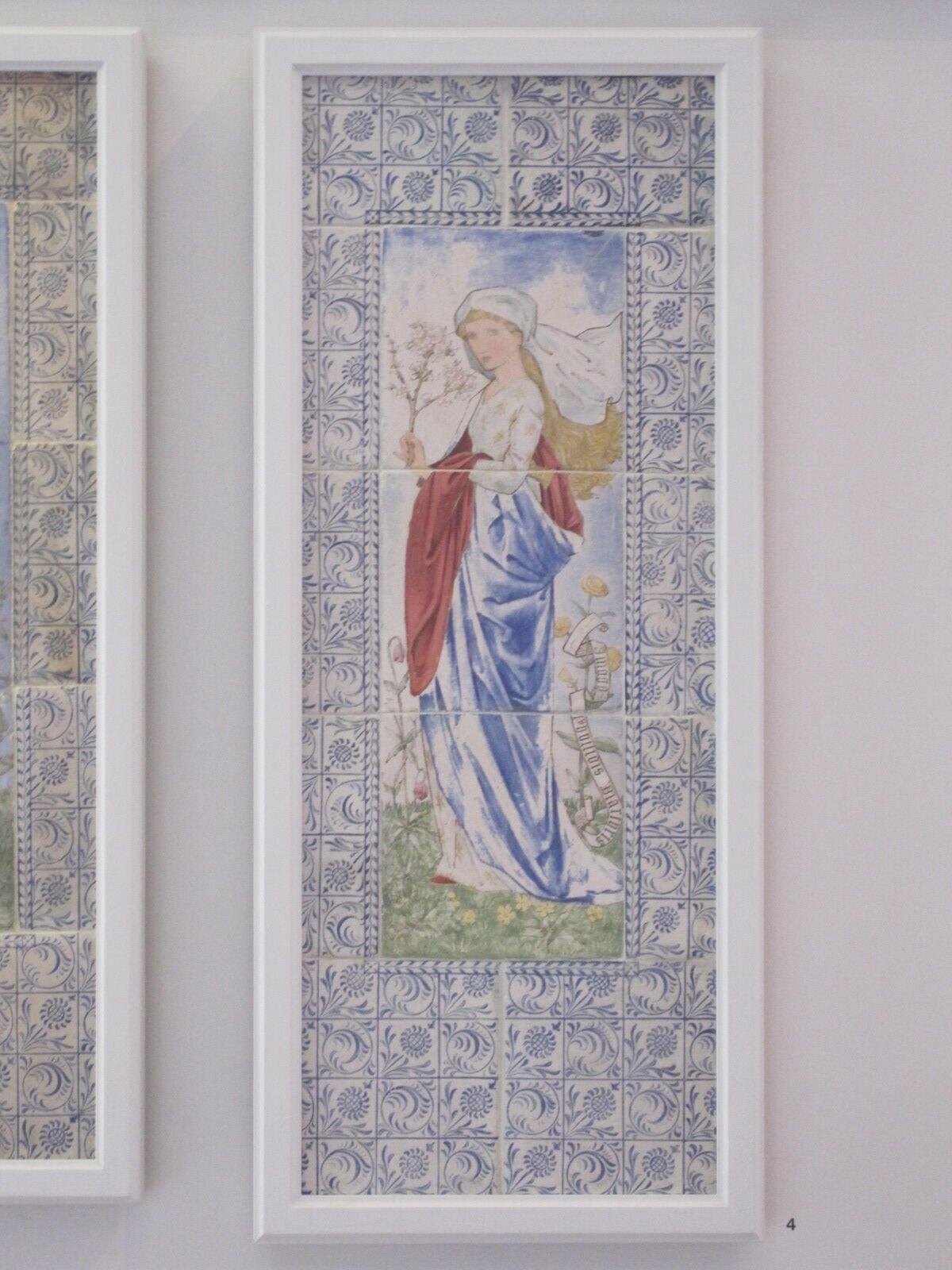 Tile panel, Morris, Marshall, Faulkner & Co, London, 1864-1870 — museum object CIRC.530-1962