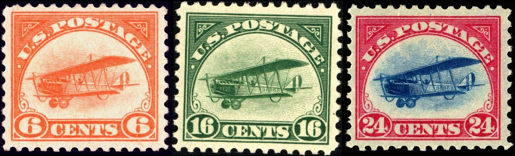 First United States airmail issue