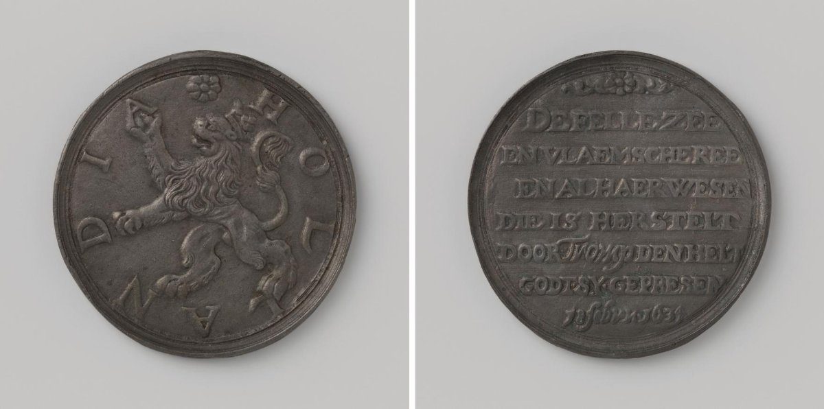 Battle of the Dunes, medal presented by the States of Holland to Maarten Harpertsz. Tromp