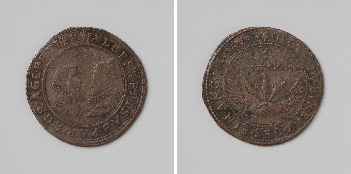 Albert and Isabella of Austria, jeton of the Council of Finance