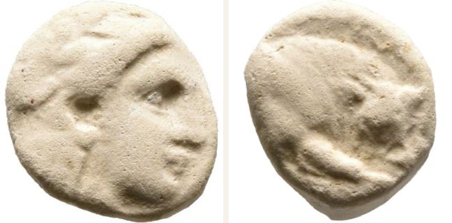 Gambrion, silver coin — Forepart of butting bull (CN type 20553)